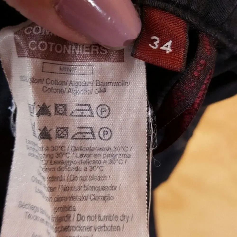 COMPTOIR DES CONONNIERS Womens Skirt Size 34 Black A-Line Midi Button Front